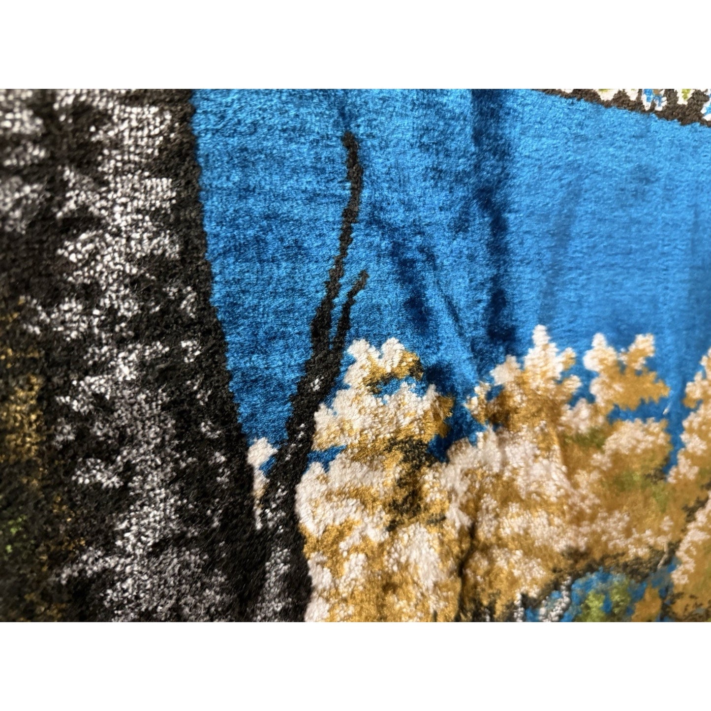 VINTAGE *PRISTINE* 1960's Covey of Quail Velvet Tapestry