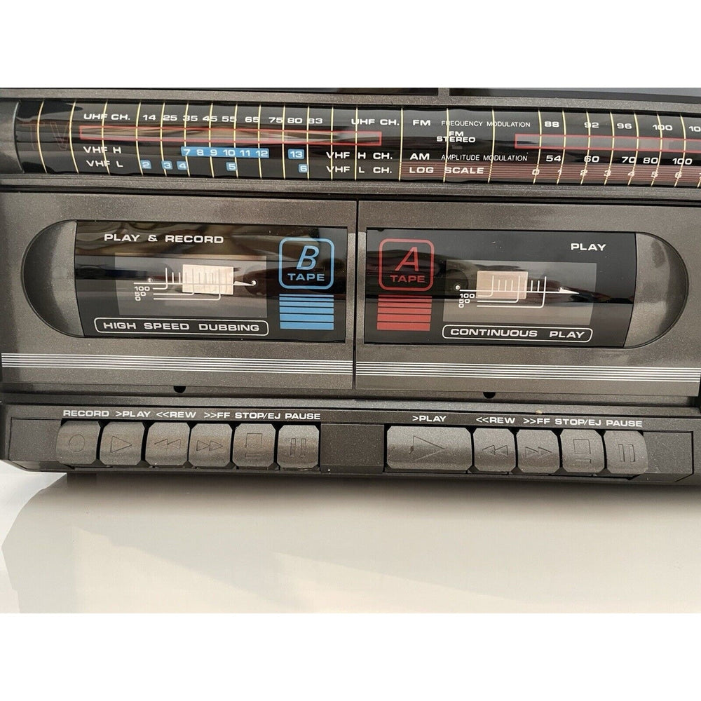 VINTAGE *NEW* 1980's General Sound GS-102S Portable Boombox w/TV