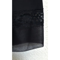 VINTAGE *NEW* 1960's Van Raalte Women's Black with Lace Trim Slip Dress Size 38