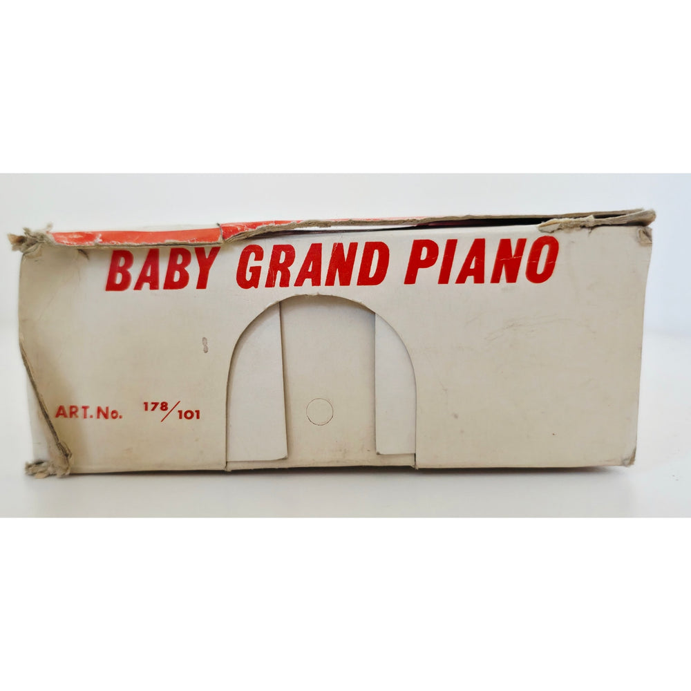 VINTAGE *NEW* 1960's Straco Red Baby Grand Piano "Sweet Tunes" Wooden Toy