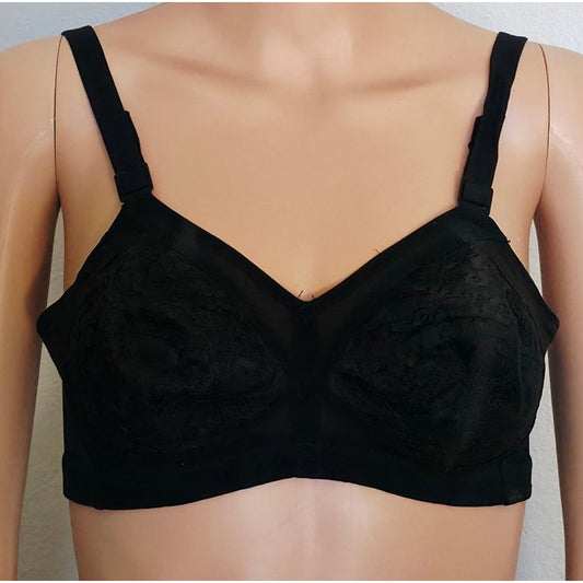 VINTAGE *NEW* 1970's Maidenform Black Lace Bullet Bra Size 32B Set of 2 in Box