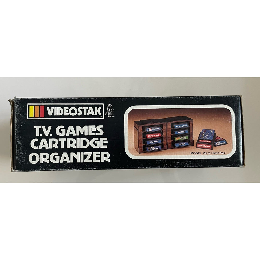 VINTAGE *NEW* 1980's Videostak 8-Video Game Holder-Atari/Intellivision/Coleco