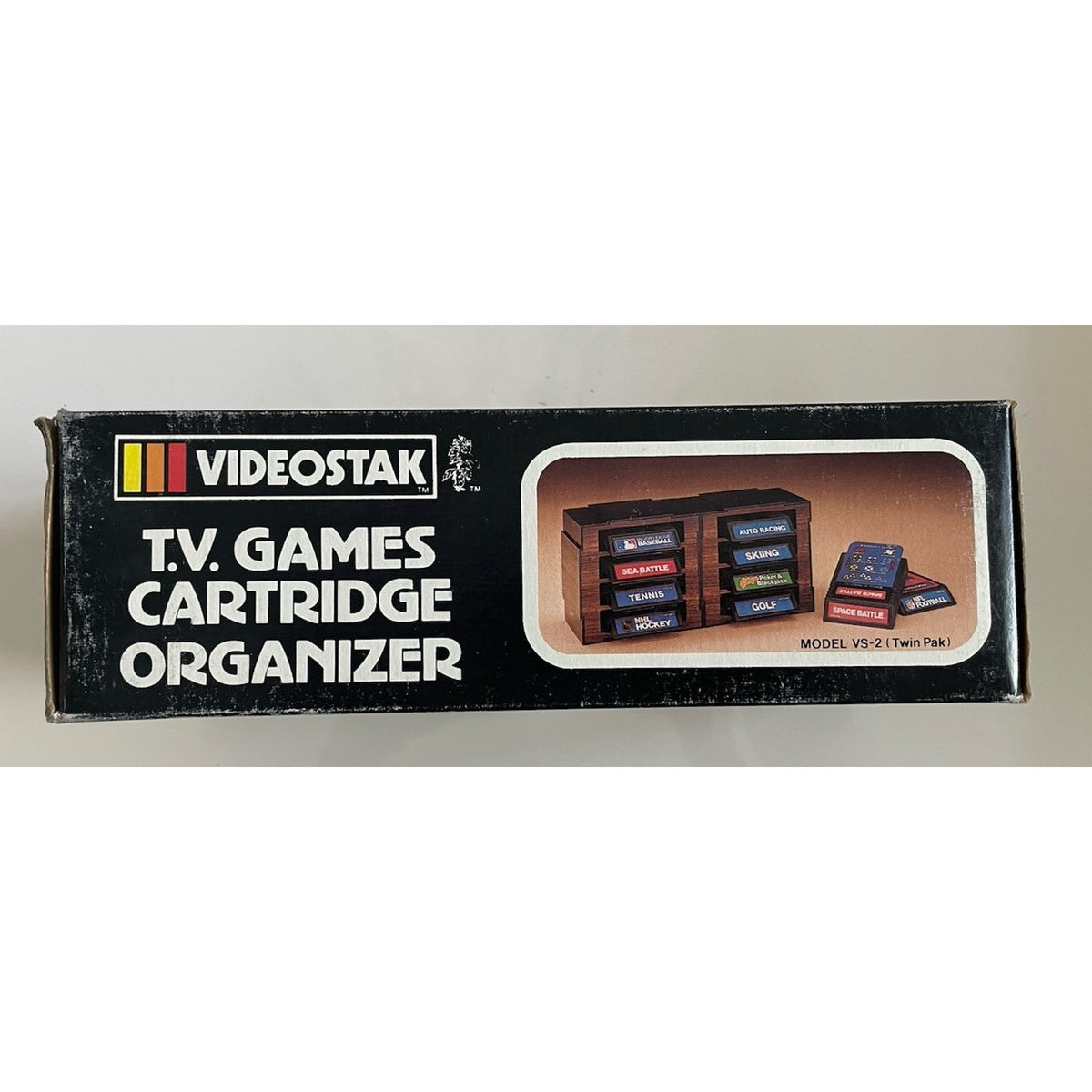VINTAGE *NEW* 1980's Videostak 8-Video Game Holder-Atari/Intellivision/Coleco