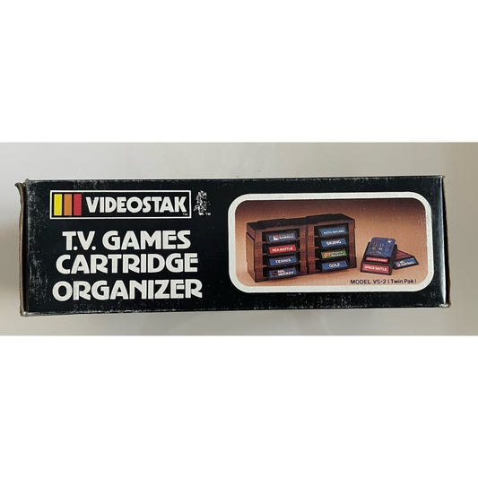 VINTAGE *NEW* 1980's Videostak 8-Video Game Holder-Atari/Intellivision/Coleco