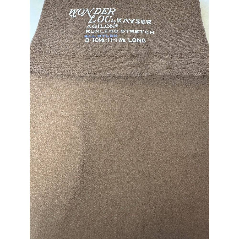 VINTAGE *NEW* Kayser Hosiery-Wonderloc Stretch-Honeysweet-Seamless-Sz10.5/11L x3
