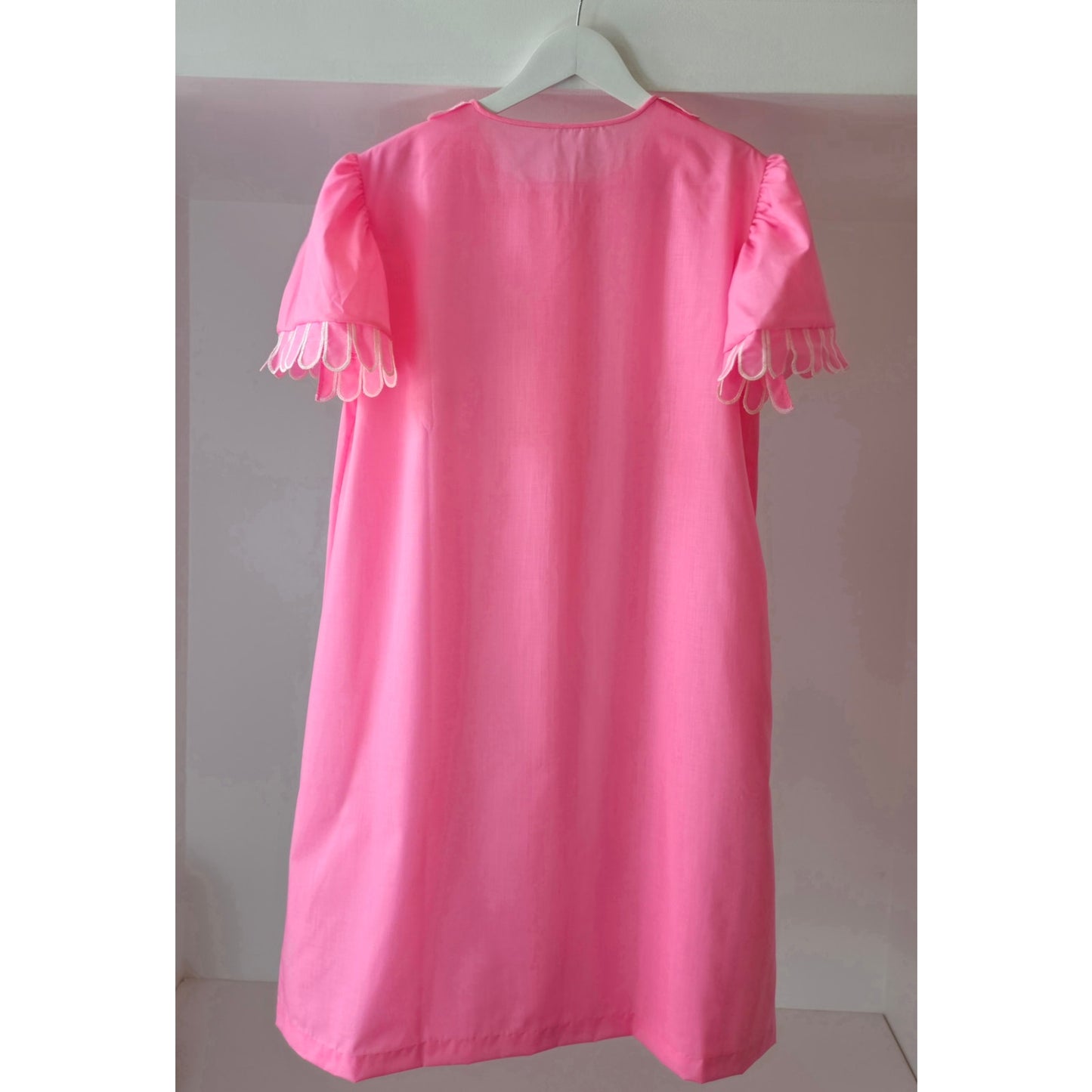 VINTAGE *NEW* 1960's Kayser Women's Hot Pink Button Down Dress Size S