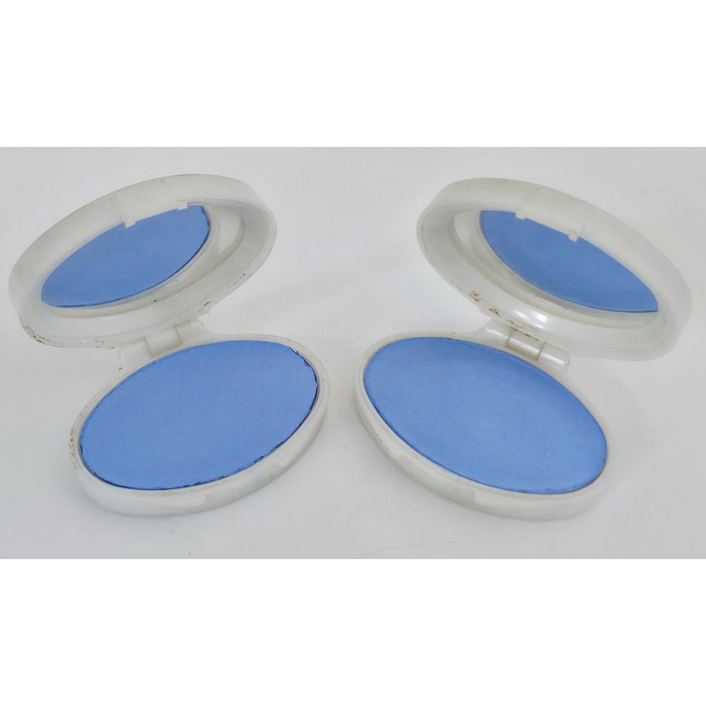 VINTAGE *NEW* 1960's Vivian Woodard 1.4 oz Blue Eye Shadow Palette Set of 2 USA