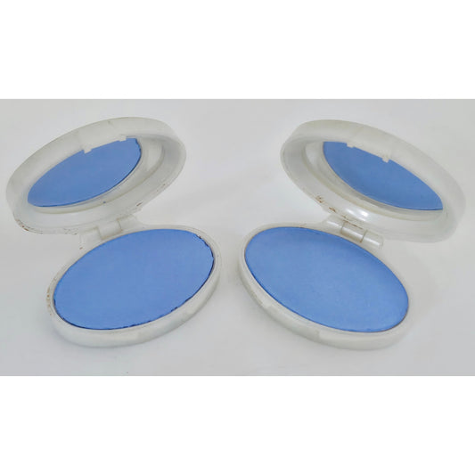 VINTAGE *NEW* 1960's Vivian Woodard 1.4 oz Blue Eye Shadow Palette Set of 2 USA