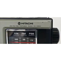 VINTAGE *PRISTINE* 1980's Hitachi KH-1080H AM/FM/PSB 3-Band Portable Radio