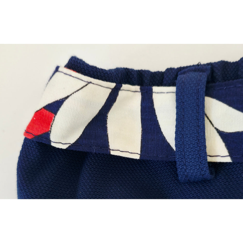 VINTAGE *NEW* 1950's Kids Swimsuit Navy w/Stripes Size 5-6 USA