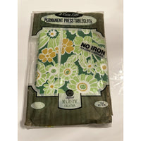 VINTAGE *NEW* Majestic Tablecloth 52"X52" Floral Permanent Press