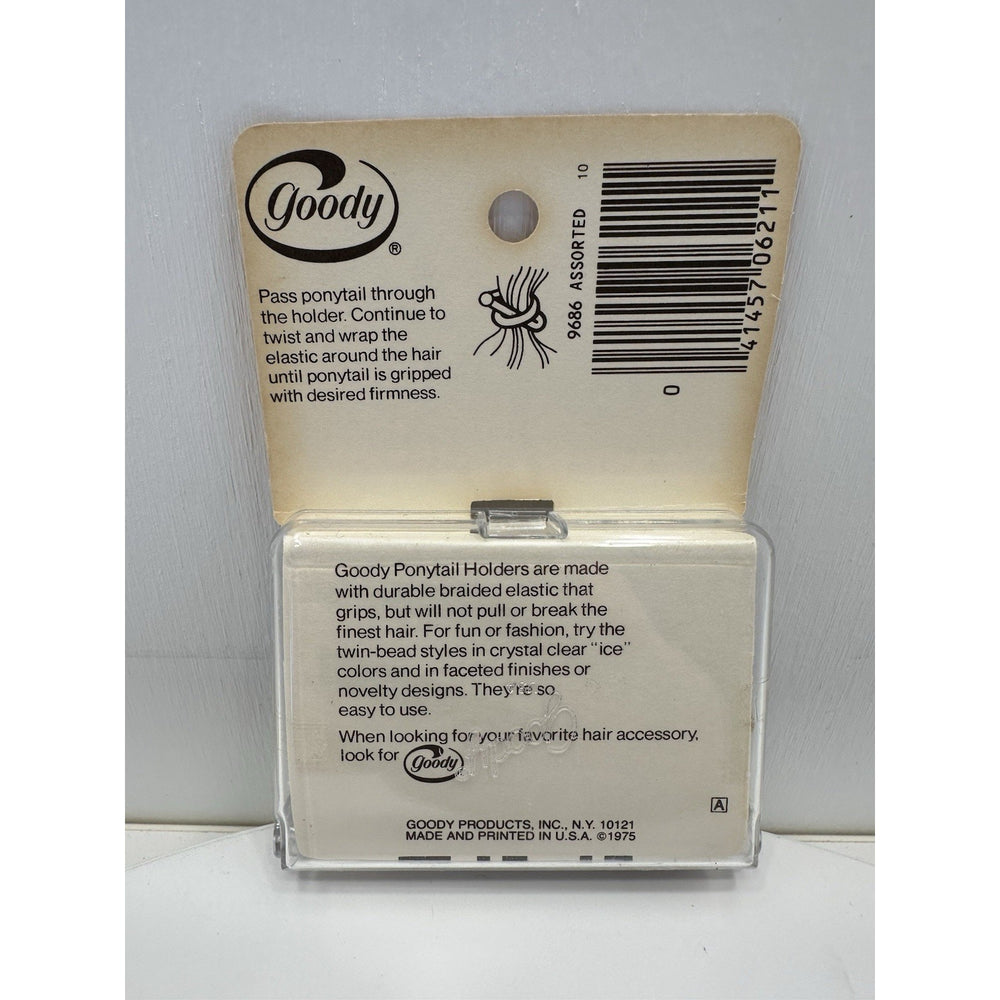 VINTAGE *NEW* 1975 Goody Braided 20 Elastic Ponytail Holders #9686