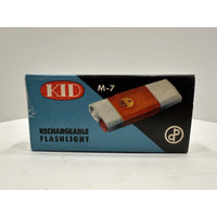 VINTAGE *NEW* 1970's KID M-7 Rechargeable 90-120 V Flashlight - Green
