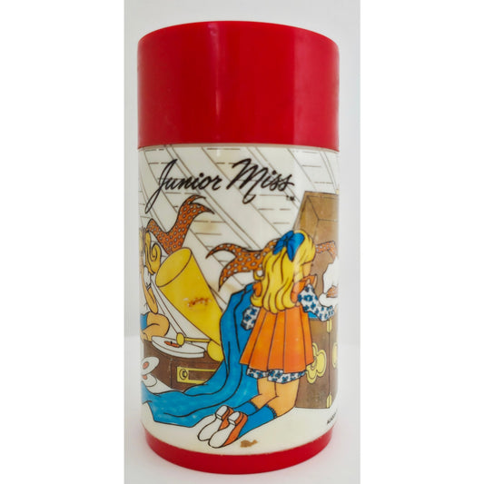 VINTAGE *NEW* 1980's Aladdin Junior Miss 8-Ounce Pop-Top Plastic Thermos USA