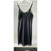 VINTAGE *NEW* 1960's Kayser Black Slip with Black Lace Trim 100% Nylon Size 38