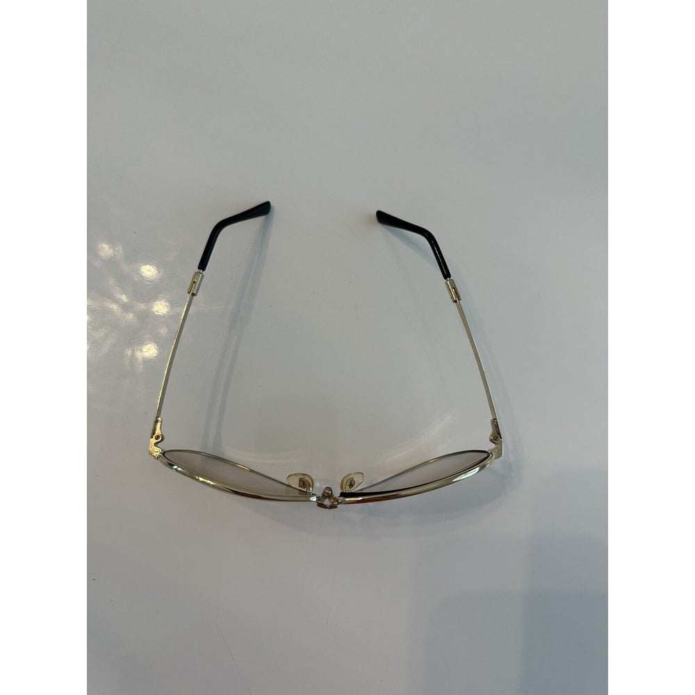 VINTAGE *NEW* 1980's Ferarri Foldable Aviator Sunglasses Gold Metal/Case