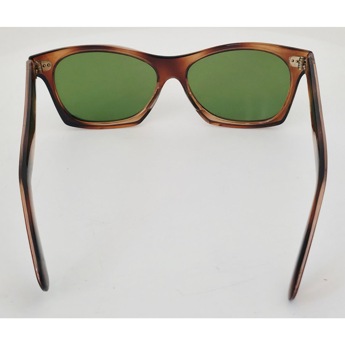 VINTAGE *NEW* 1970's Glam Unisex Tortoise Frame with Green Lens Sunglasses Japan