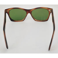 VINTAGE *NEW* 1970's Glam Unisex Tortoise Frame with Green Lens Sunglasses Japan