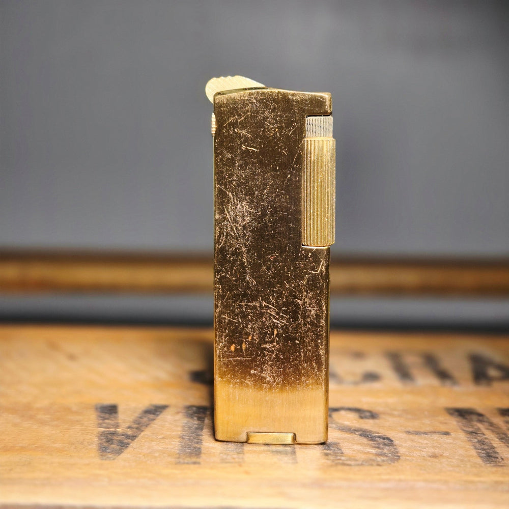 VINTAGE *NEW* 1960's Caption Gold Butane Lighter Japan