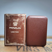 VINTAGE *NEW* 1960's Gold w Jewel Penguin Freid Butane Lighter