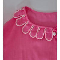 VINTAGE *NEW* 1960's Kayser Women's Hot Pink Button Down Dress Size S