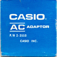 VINTAGE *NEW* 1980's Casio AC Power Adaptor P/N: 2-3550 120V 5w