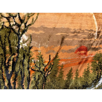 VINTAGE *PRISTINE* 1960's Dog Sledding Italian Velvet Tapestry