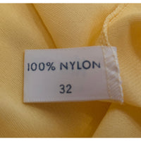VINTAGE *NEW* 1960's Kayser Women's Yellow Lace Trim Long Slip Size M