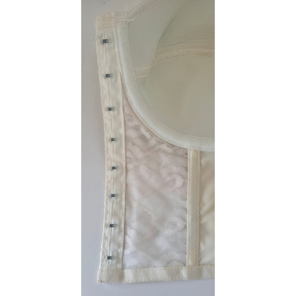 VINTAGE *NEW* 1960's Splendor Form Women's Cream Lace Bustier Bra 34B Lot of 3