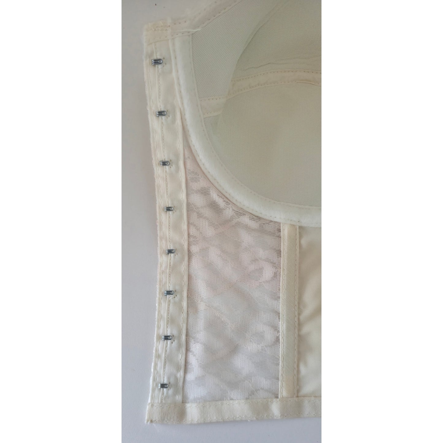 VINTAGE *NEW* 1960's Splendor Form Women's Cream Lace Bustier Bra 34B Lot of 3