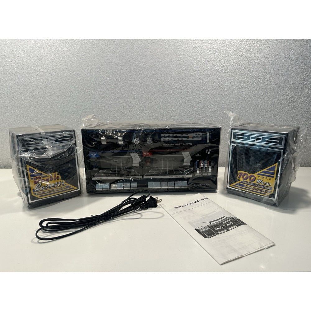 Needs Lovin' - VINTAGE 1980's Super Double Cassette AM/FM Boombox