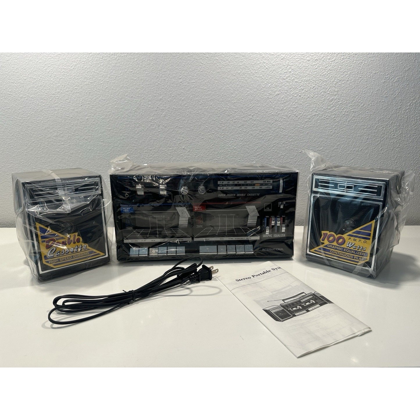 Needs Lovin' - VINTAGE 1980's Super Double Cassette AM/FM Boombox