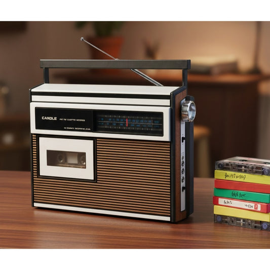VINTAGE *NEW* 1980's Candle 450 CA Cassette Tape Recorder AM/FM Radio Boombox