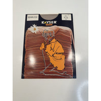 VINTAGE *NEW* Kayser Hosiery-Seamless-Grey-1pair-Sz10L