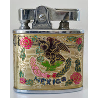 VINTAGE *NEW* 1960's Mexico Super Lighter with Eagle & Bull Fight by Partner