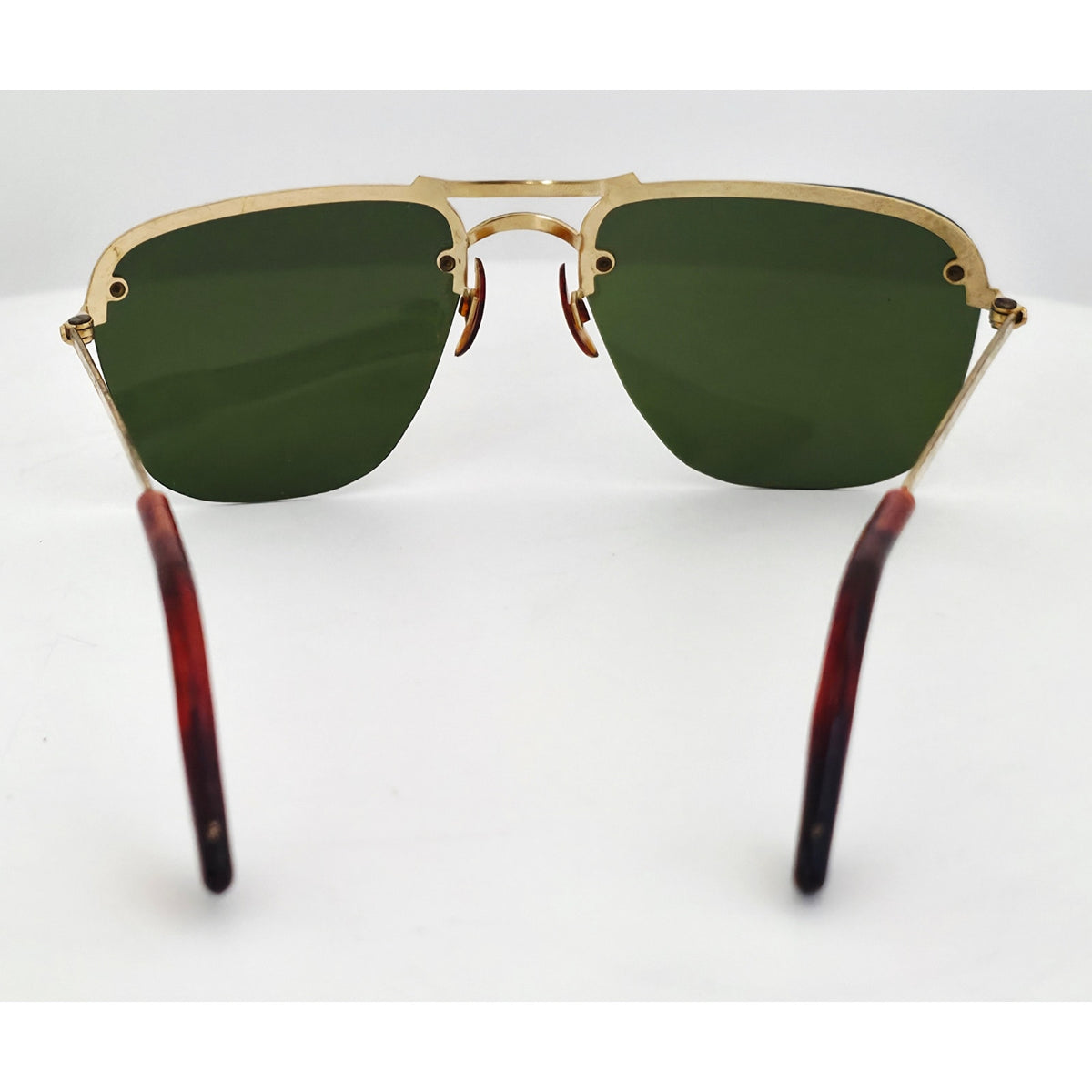 VINTAGE *NEW* 1970's Glam Unisex Gold Frame with Gray Lens Sunglasses