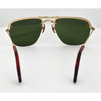 VINTAGE *NEW* 1970's Glam Unisex Gold Frame with Gray Lens Sunglasses