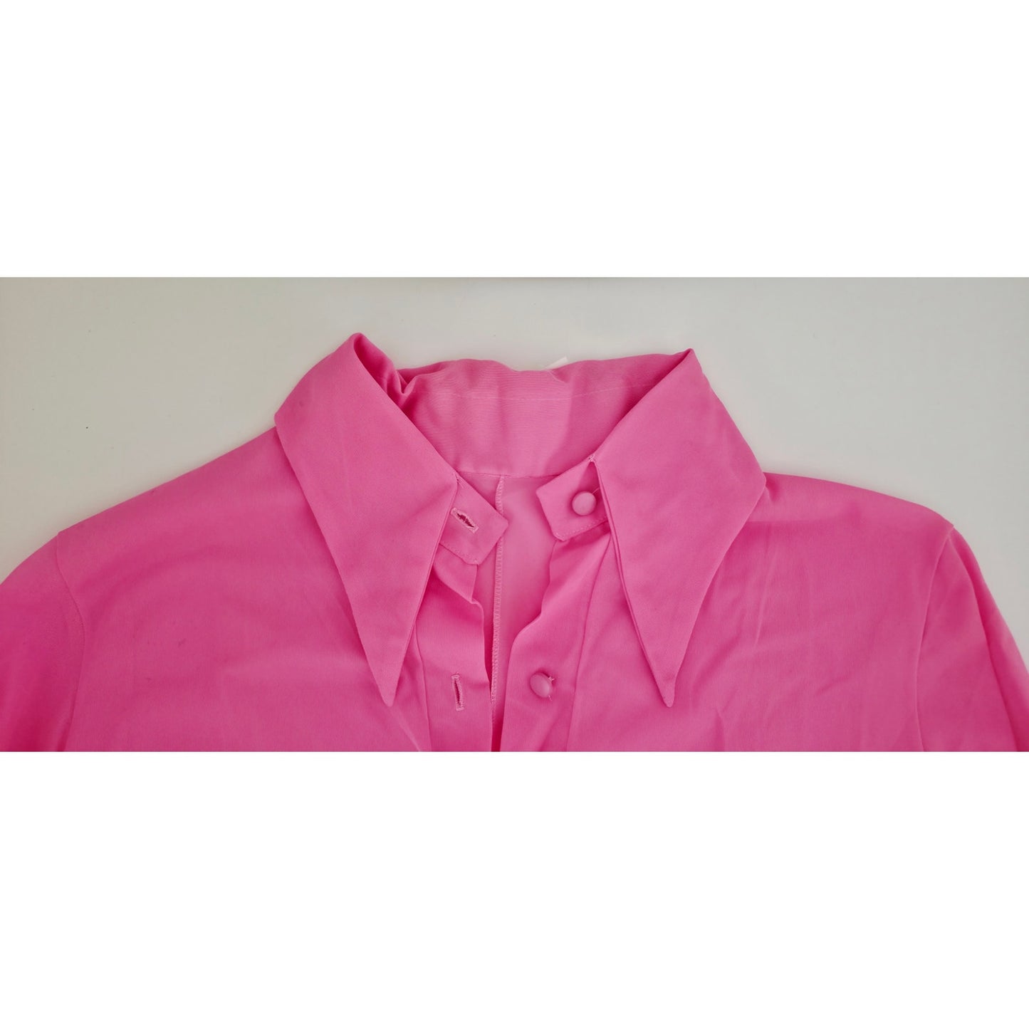VINTAGE *NEW* 1970's Movie Star Women's Hot Pink Bodysuit Size M 14/16
