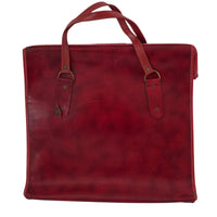 VINTAGE *NEW* 1970's Burgundy Vinyl Briefcase | Attache | Document Travel Bag