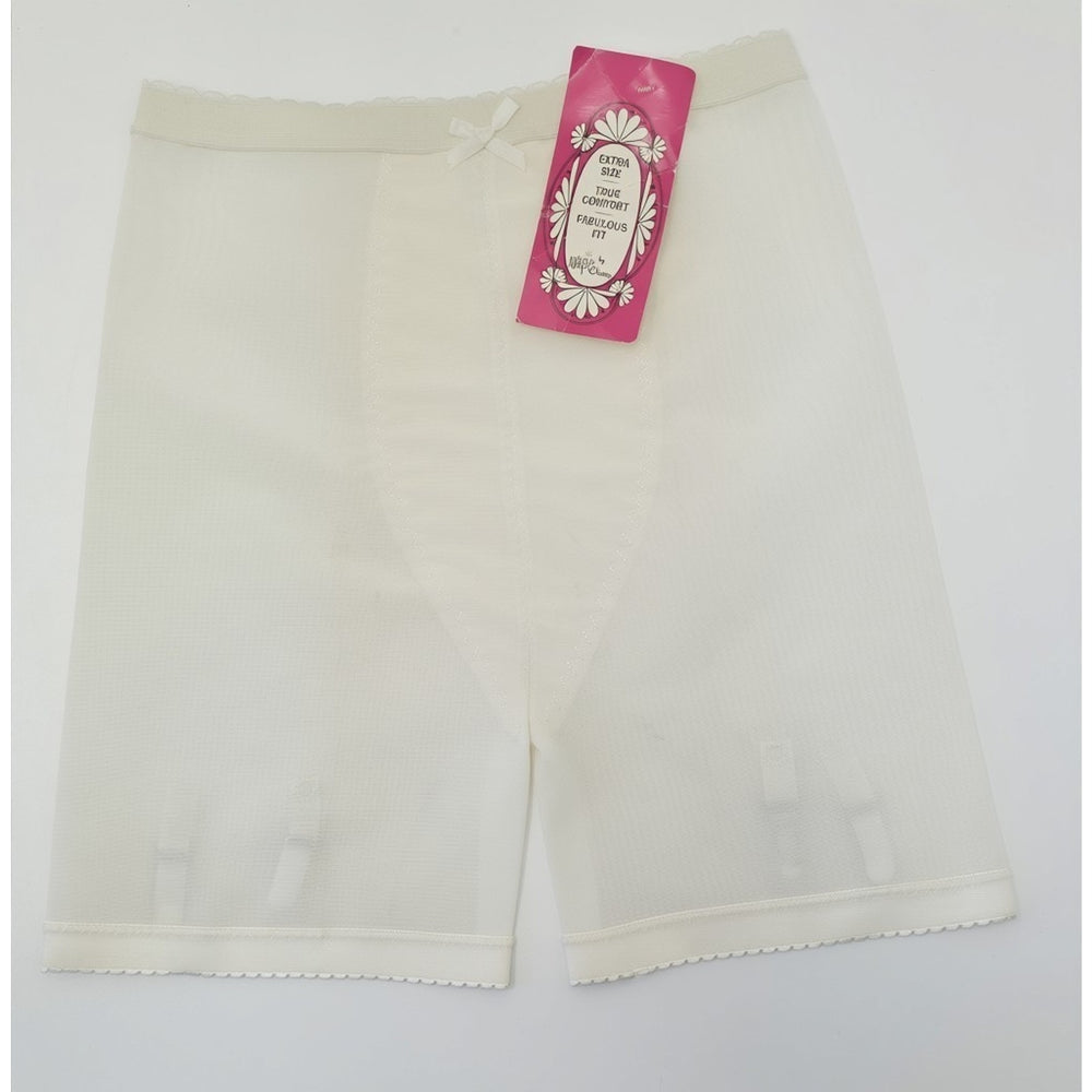 VINTAGE *PRISTINE* 1960's Women's Magic Charm Cream Shapewear Girdle/Garter 2XL