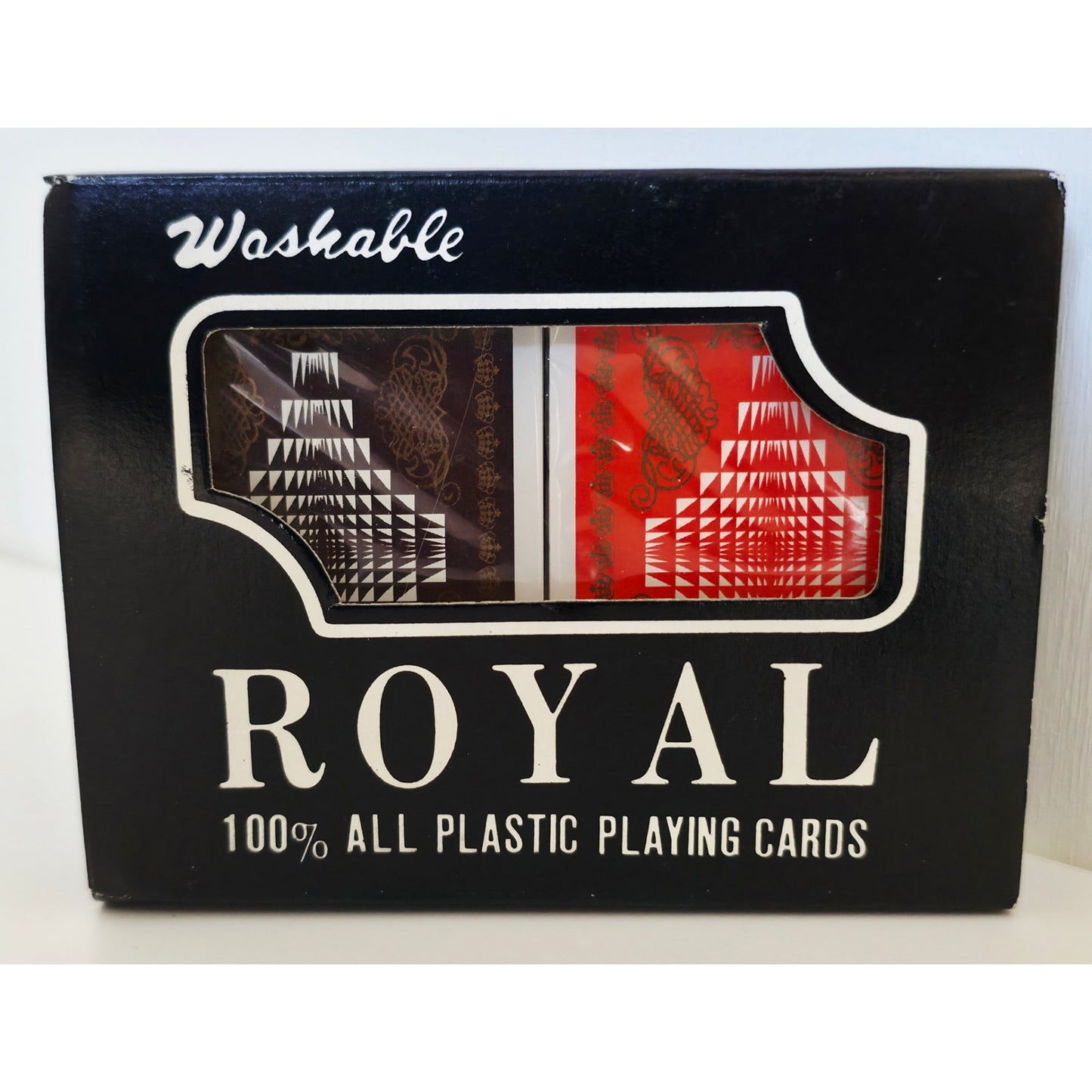 VINTAGE *NEW* Royal Washable Plastic Playing Cards Double Deck