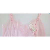 VINTAGE *NEW* 1960's Kayser Light Pink Slip w/ White Lace 100% Nylon Size 32