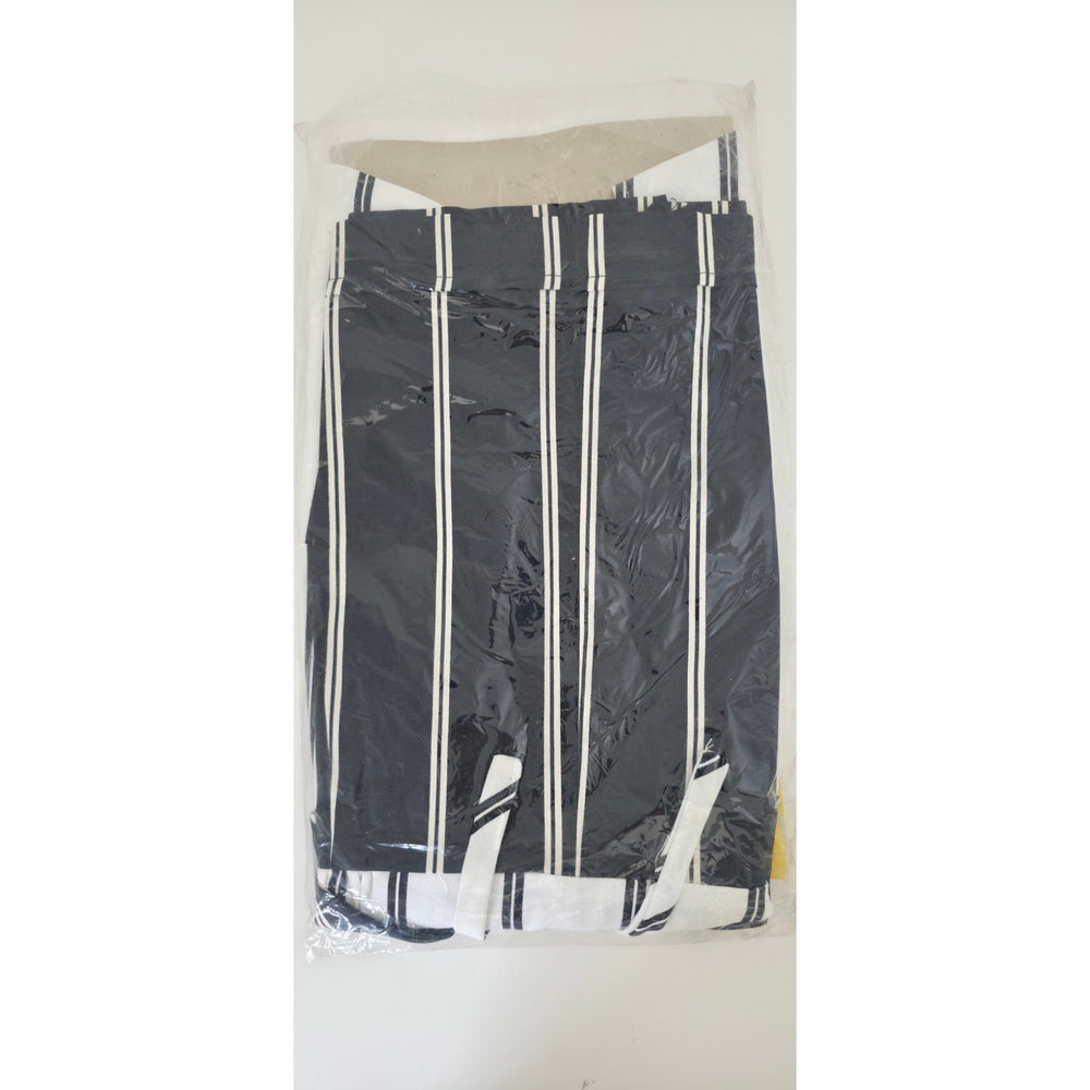 VINTAGE *NEW* 1960's Black & White Stripe Waist Tie Romper Size 12 Made in Japan