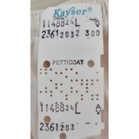 VINTAGE *NEW* 1950's Kayser Women's Cream Half Slip with Scalloped Trim Size L
