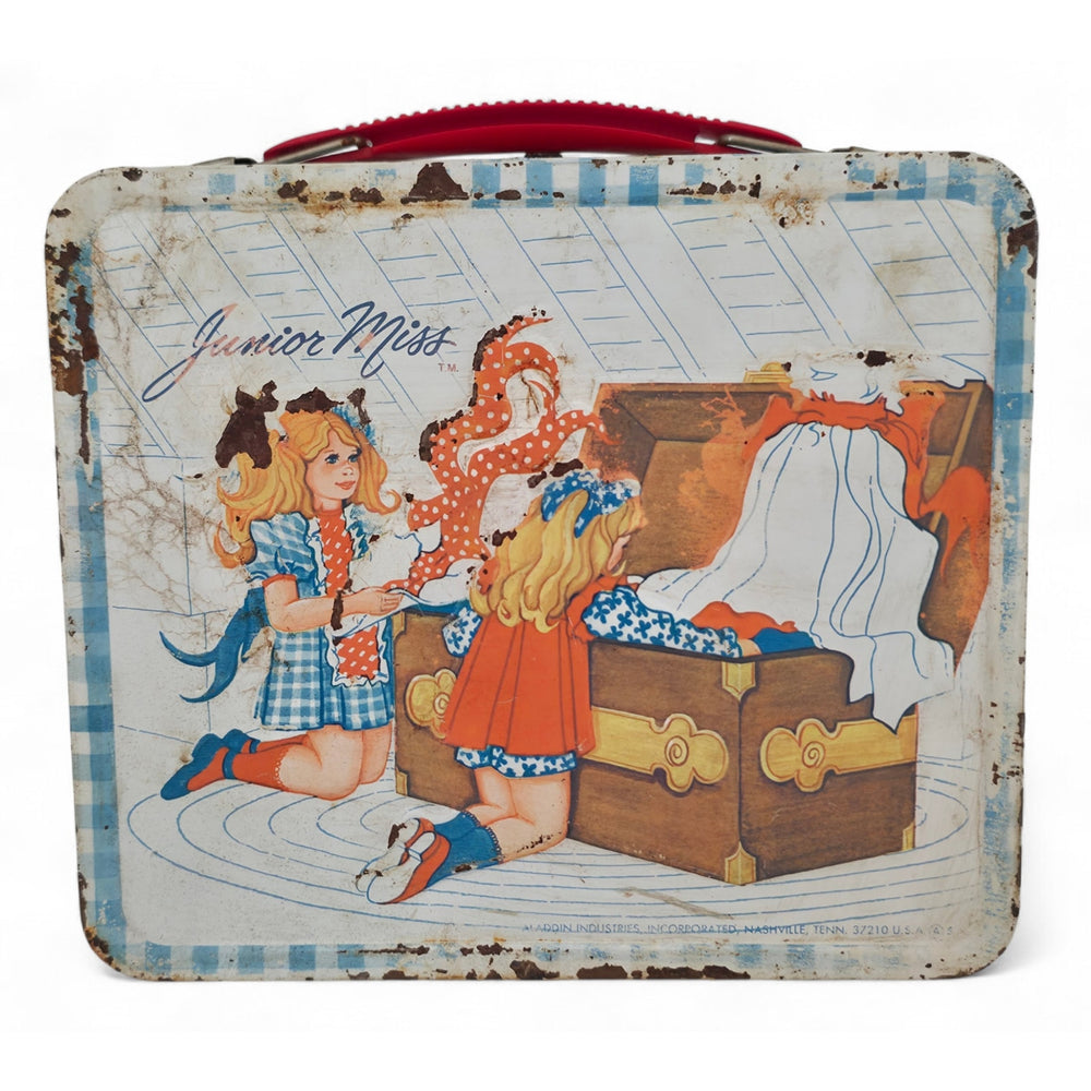 VINTAGE *NEW* 1970's Aladdin 'Junior Miss' Metal Lunch Box