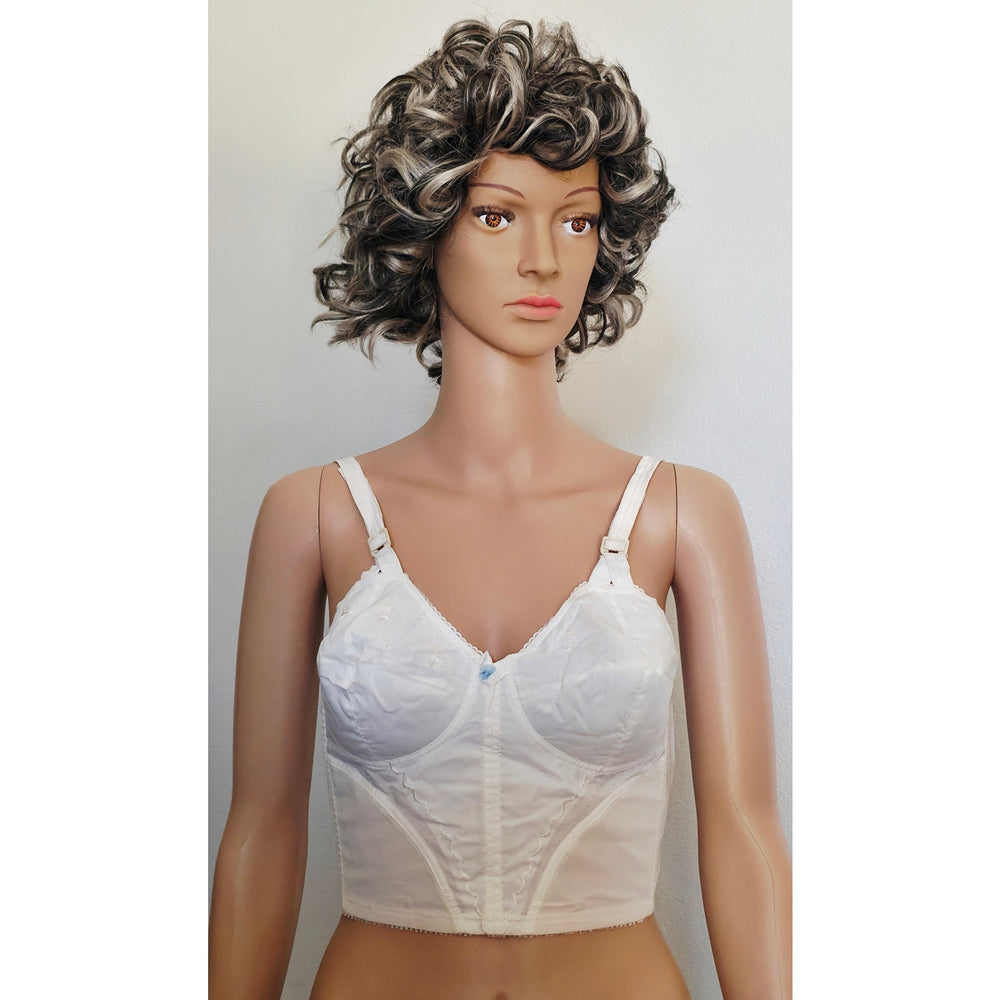 VINTAGE *NEW* 1970's Maidenform #P9096 Tricolastic Lace Stretch White Bra 38 B