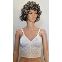 VINTAGE *NEW* 1970's Maidenform #P9096 Tricolastic Lace Stretch White Bra 38 B