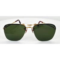 VINTAGE *NEW* 1970's Glam Unisex Gold Frame with Gray Lens Sunglasses