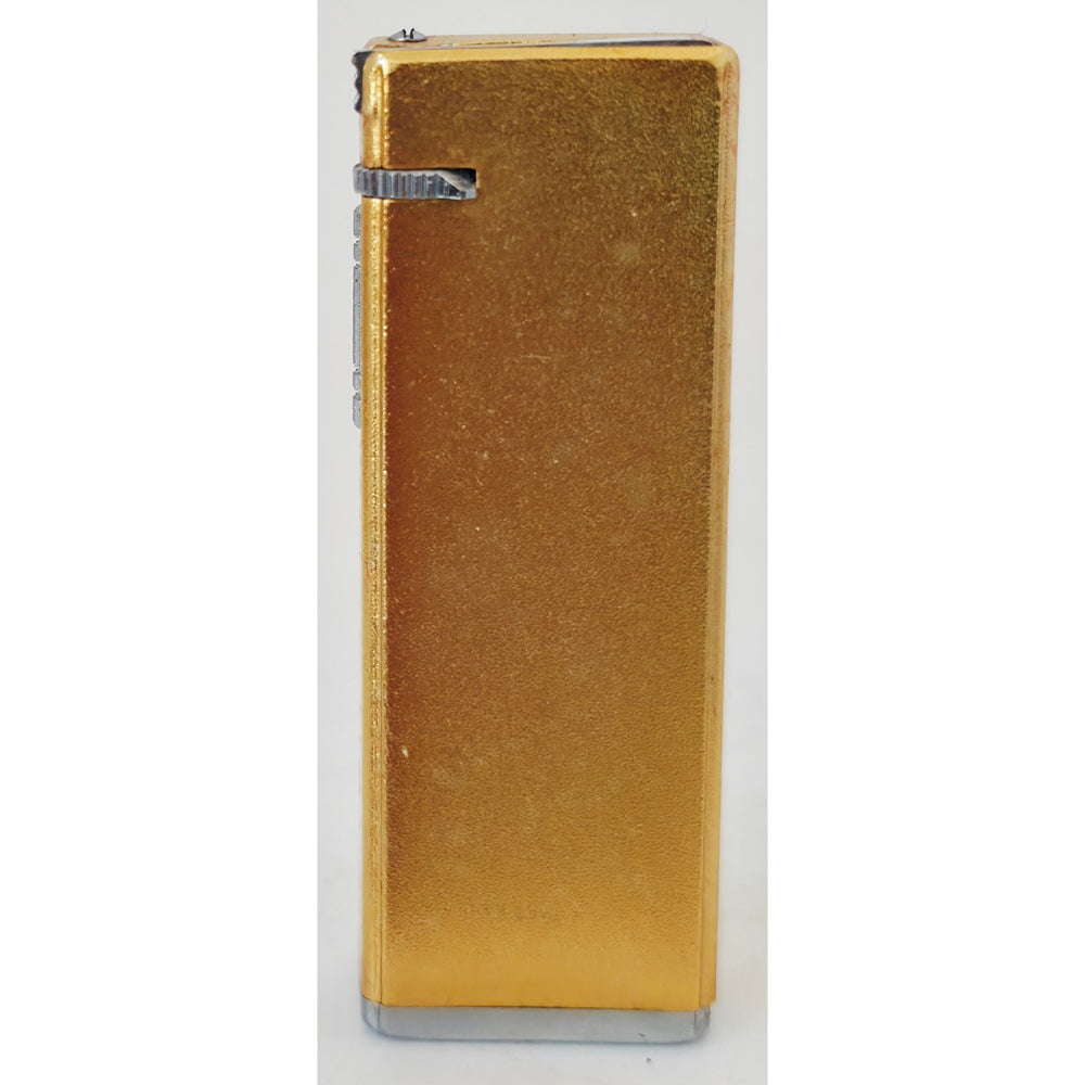 VINTAGE *NEW* 1950's Kron Imperial Yellow and Silver Lighter Japan