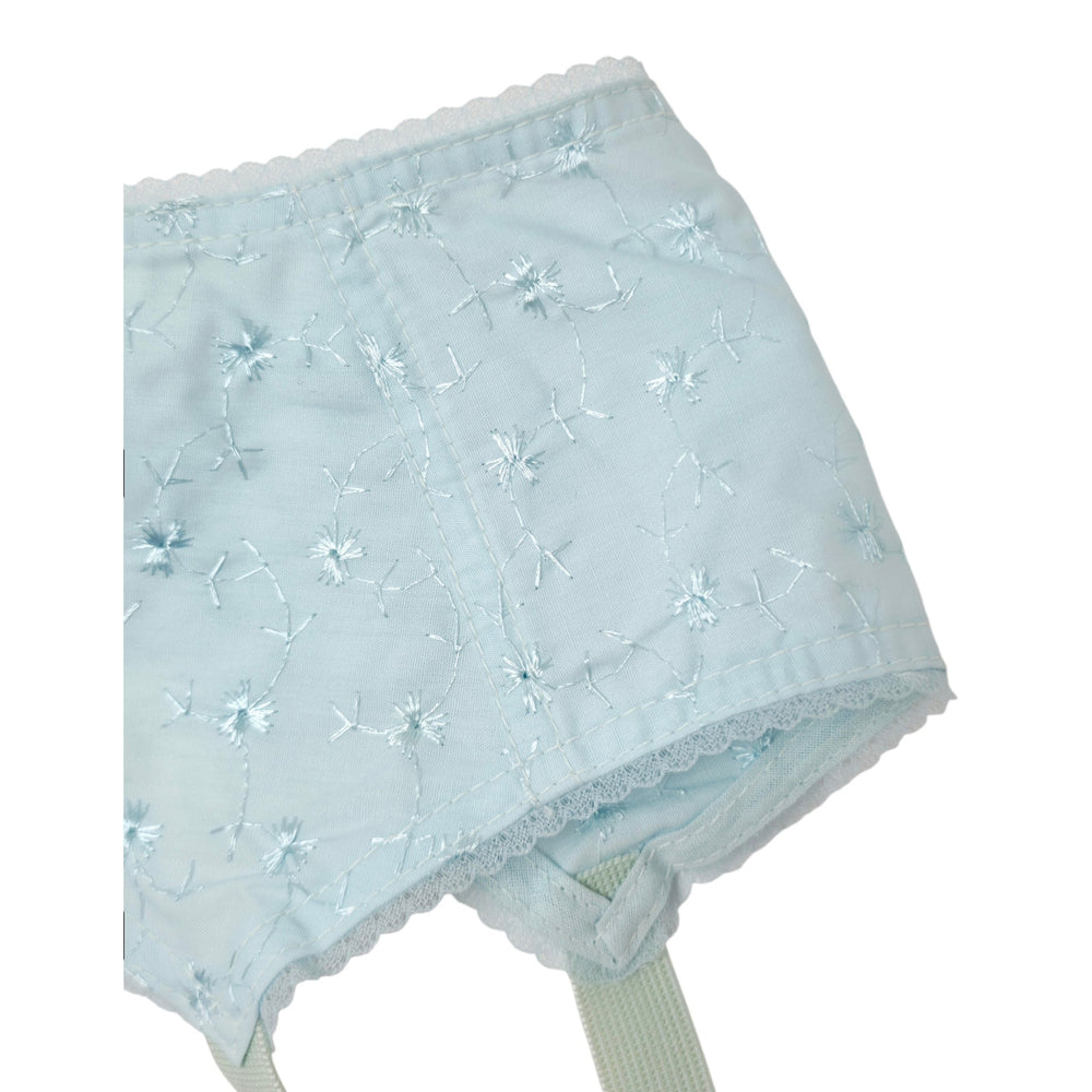 VINTAGE *NEW* 1950's Women's Light Blue Garter w/Flowers Size L